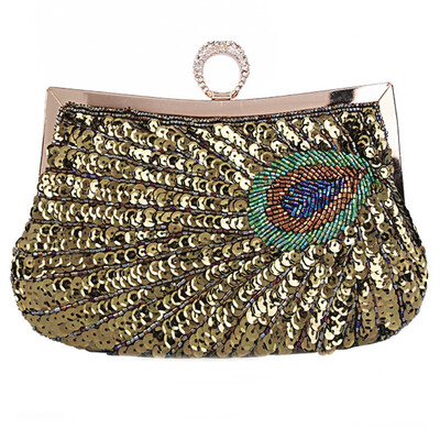 Women Beaded Sequin Peacock Evening Bag for Party Elegant Ladies Handbags Small Corssbody Bag Purse Clutch Bag for Daily
Women Beaded Sequin Peacock Evening Bag for Party Elegant Ladies Handbags Small Corssbody Bag Purse Clutch Bag for Daily