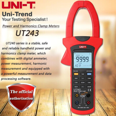 NI-T UT243 Power&Harmonics Clamp Meters Phase Factor Power Meter Active Energy USB Interface AC Current Voltage Tes
NI-T UT243 Power&Harmonics Clamp Meters Phase Factor Power Meter Active Energy USB Interface AC Current Voltage Tes
