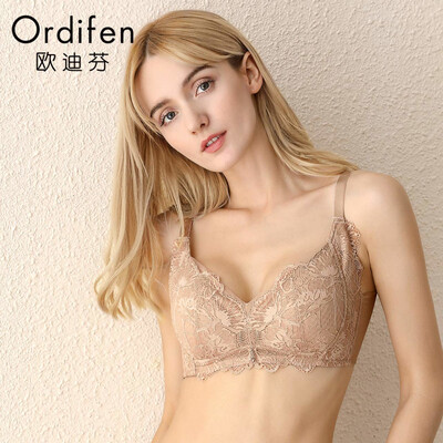 Ou Difen underwear female 19 years new breathable hole cup no steel ring bra female sense lace thin cotton cup gather beauty back ladies underwear bra XB9504
Ou Difen underwear female 19 years new breathable hole cup no steel ring bra female sense lace thin cotton cup gather beauty back ladies underwear bra XB9504
