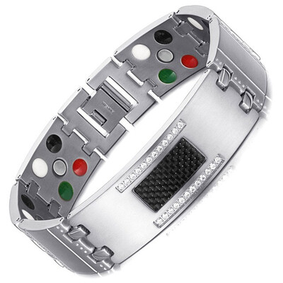 WelMag 2018 Fashion Exquisite Crystal Magnetic Titanium Bracelets Bangles for Men Germanium Tourmaline Male Health Wristband
WelMag 2018 Fashion Exquisite Crystal Magnetic Titanium Bracelets Bangles for Men Germanium Tourmaline Male Health Wristband