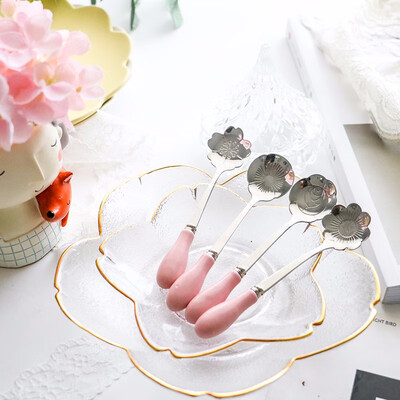 STRUST 4pc set stainless steel porcelain Creative Flower coffee spoon set dessert spoon set stirring spoon set Ice cream spoon cut
STRUST 4pc set stainless steel porcelain Creative Flower coffee spoon set dessert spoon set stirring spoon set Ice cream spoon cut