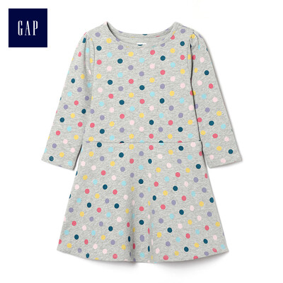 GAP flagship store female young print round neck long sleeve wide swing dress 398376 gray dot 18-24M
GAP flagship store female young print round neck long sleeve wide swing dress 398376 gray dot 18-24M