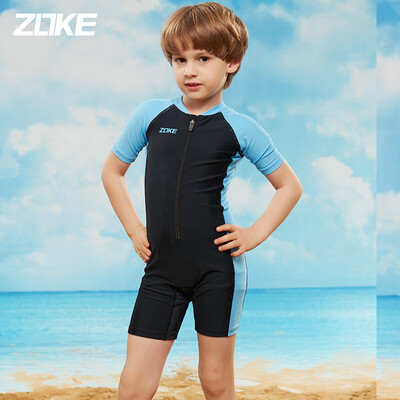 ZOKE professional childrens one-piece swimsuit boys&girls one-piece boxer short-sleeved swimwear training swimsuit LL56O4419 black phosphor 120-56-53
ZOKE professional childrens one-piece swimsuit boys&girls one-piece boxer short-sleeved swimwear training swimsuit LL56O4419 black phosphor 120-56-53