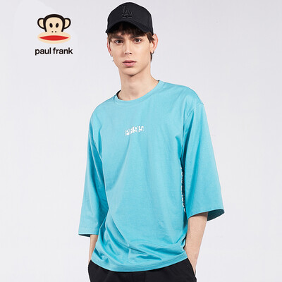 PaulFrankbig mouth monkey seven-point sleeve T-shirt male spring Korean soft round neck shirt mens casual shirt PFCTE191103M light blue
PaulFrankbig mouth monkey seven-point sleeve T-shirt male spring Korean soft round neck shirt mens casual shirt PFCTE191103M light blue