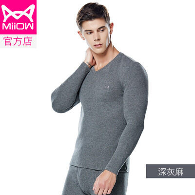 Cat Man MiiOW thermal underwear men&women Qiuyi Qiuku warm clothes cotton Shut down thick round neck men&women based bottoming shirt V suit fashion warm clothing deep hemp gray V-neck male
Cat Man MiiOW thermal underwear men&women Qiuyi Qiuku warm clothes cotton Shut down thick round neck men&women based bottoming shirt V suit fashion warm clothing deep hemp gray V-neck male