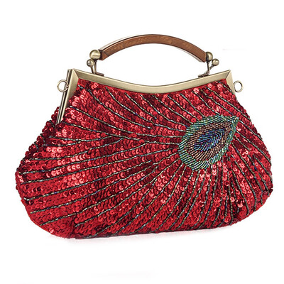 Vintage Peacock Bead Ladies Handbags Elegant Evening Bag for Women Crossbody Bag for Party Wedding Dating
Vintage Peacock Bead Ladies Handbags Elegant Evening Bag for Women Crossbody Bag for Party Wedding Dating