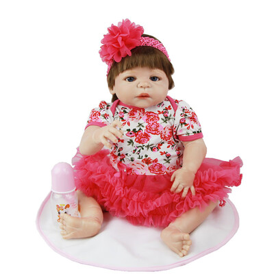 Hot Sale 23 Inch Reborn Girl Doll Full Body Silicone 57 cm Realistic baby Reborn Boneca Baby Dolls For Sale Kids Birthday Gift
Hot Sale 23 Inch Reborn Girl Doll Full Body Silicone 57 cm Realistic baby Reborn Boneca Baby Dolls For Sale Kids Birthday Gift