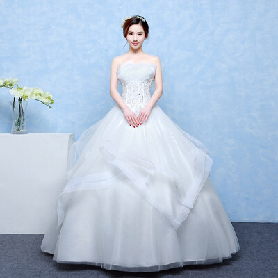 PlentyFunsein Fashion Lovely Korean Edition Strapless A-Line Floor Length wedding dress hot sale free shipping A018
PlentyFunsein Fashion Lovely Korean Edition Strapless A-Line Floor Length wedding dress hot sale free shipping A018
