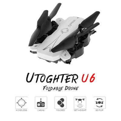 Utoghter U6 Foldable Wifi FPV Drone with Camera 720P Altitude Hold Headless Mode Training Toy Quadcopter
Utoghter U6 Foldable Wifi FPV Drone with Camera 720P Altitude Hold Headless Mode Training Toy Quadcopter