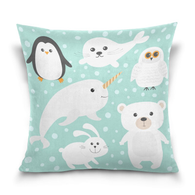ALAZA Throw Pillow Cover 16 X 16 inch Christmas Gift Cushion Cover with Cartoon Animals Printed Pillowcase
ALAZA Throw Pillow Cover 16 X 16 inch Christmas Gift Cushion Cover with Cartoon Animals Printed Pillowcase