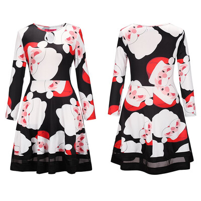 BOFUTE New Europe America Womens Clothing O-Neck Printing Skirt Christmas Clothing Long Sleeve Dress 1217
BOFUTE New Europe America Womens Clothing O-Neck Printing Skirt Christmas Clothing Long Sleeve Dress 1217