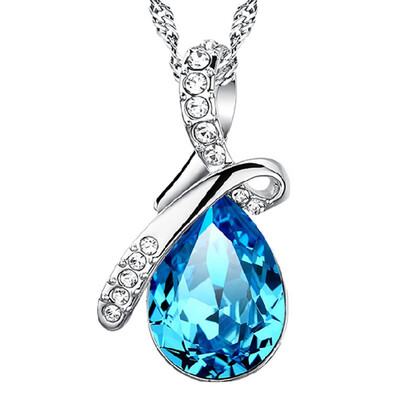 Blue Water Drop Pendant Necklaces Fashion Jewelry For Women Anniversary Gift Austrian Crystal Accessories 93
Blue Water Drop Pendant Necklaces Fashion Jewelry For Women Anniversary Gift Austrian Crystal Accessories 93