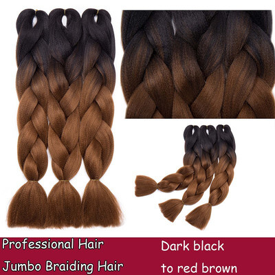 24 Inches Braiding Hair Ombre for crochet Hair Weave with Synthetic&Twist Braiding Hair Extensions Dark black 100gpc
24 Inches Braiding Hair Ombre for crochet Hair Weave with Synthetic&Twist Braiding Hair Extensions Dark black 100gpc