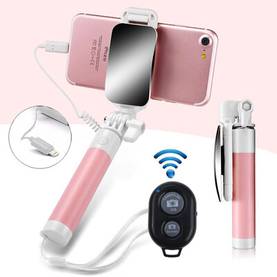 Mini Bluetooth Selfie Stick Mirror Tripod Folding Monopod Extendable Aluminum Universal Handheld for Iphone 7 plus 45-55
Mini Bluetooth Selfie Stick Mirror Tripod Folding Monopod Extendable Aluminum Universal Handheld for Iphone 7 plus 45-55