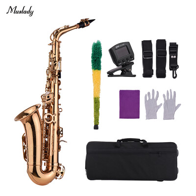Muslady Eb Alto Saxophone Sax Brass Material Wind Instrument with Carry Case Gloves Cleaning Cloth Sax Straps Tuner
Muslady Eb Alto Saxophone Sax Brass Material Wind Instrument with Carry Case Gloves Cleaning Cloth Sax Straps Tuner