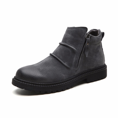 Mens Shoes Fashion Martin Boots Soft Genuine Leather Work Boots Light Winter Boots Men Brown Grey Black Size 38-46
Mens Shoes Fashion Martin Boots Soft Genuine Leather Work Boots Light Winter Boots Men Brown Grey Black Size 38-46