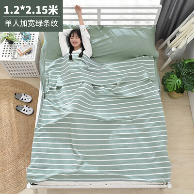Banjeni cotton washed cotton travel dirty sleeping bag sheets hotel anti-dirty sheets sleeping bag single double widened portable travel anti-dirty dirty sheets green stripes 120215cm
Banjeni cotton washed cotton travel dirty sleeping bag sheets hotel anti-dirty sheets sleeping bag single double widened portable travel anti-dirty dirty sheets green stripes 120215cm