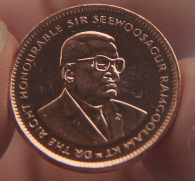 20mm Mauritius Five Cent Coin Africa