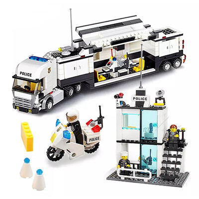 City Police Command Truck 511pcs Compatible Lego Childrens Helicopter Plastic Plug Block
City Police Command Truck 511pcs Compatible Lego Childrens Helicopter Plastic Plug Block