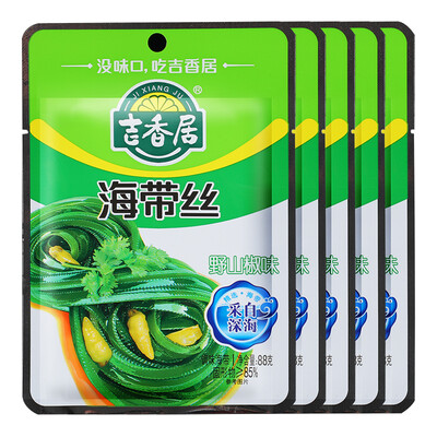 Jixiangju mustard wild mountain pepper kelp silk 88g×5