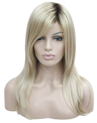 StrongBeauty Long Straight Blonde with Dark Roots Side Swept Bangs Synthetic Wig
StrongBeauty Long Straight Blonde with Dark Roots Side Swept Bangs Synthetic Wig