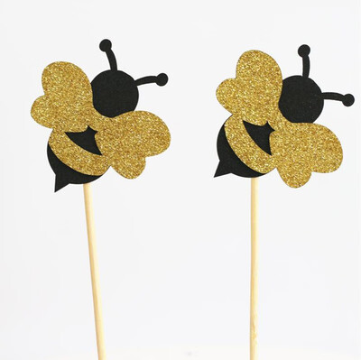 FUNNYBUNNY Glitter Bumble Bee Cupcake Toppers for Bumble Bee Gender Reveal Baby Shower Birthday Party Decor Thanksgiving
FUNNYBUNNY Glitter Bumble Bee Cupcake Toppers for Bumble Bee Gender Reveal Baby Shower Birthday Party Decor Thanksgiving