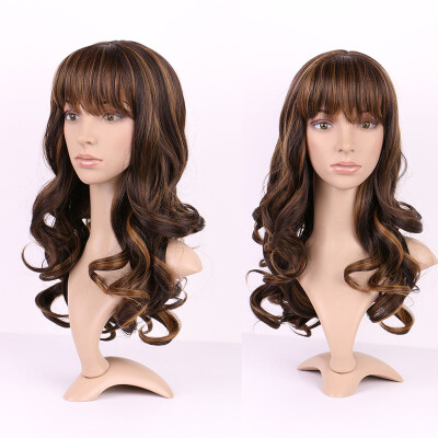 Long Curly Synthetic Wig with Bangs Short Hair Wigs Heat Resistant Full Wig Full Head for Women
Long Curly Synthetic Wig with Bangs Short Hair Wigs Heat Resistant Full Wig Full Head for Women