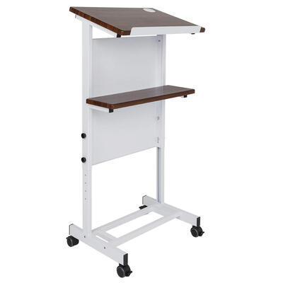 Mobile Stand Up Lectern Podium with Wheels Height Adjustable Portable Heavy Duty Desk
Mobile Stand Up Lectern Podium with Wheels Height Adjustable Portable Heavy Duty Desk