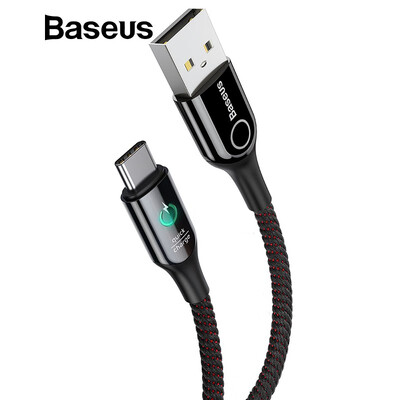 Baseus QC 30 Type-C Cable Intelligent Power Off for Phone Qi Charging 18W Fast Charge Indicator USB Cable Typc-C Charge for Samsu
Baseus QC 30 Type-C Cable Intelligent Power Off for Phone Qi Charging 18W Fast Charge Indicator USB Cable Typc-C Charge for Samsu