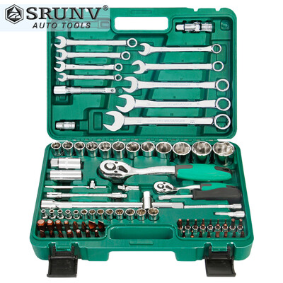 Xinrui SRUNV casing auto repair socket wrench set fast ratchet repair tools multi-function set 82 sets A1-F08203
Xinrui SRUNV casing auto repair socket wrench set fast ratchet repair tools multi-function set 82 sets A1-F08203