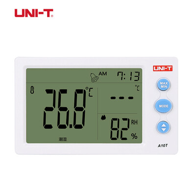 UNI-T A12T Digital LCD Thermometer Hygrometer temperature Humidity Meter Alarm Clock Weather Station Indoor Outdoor instrument
UNI-T A12T Digital LCD Thermometer Hygrometer temperature Humidity Meter Alarm Clock Weather Station Indoor Outdoor instrument
