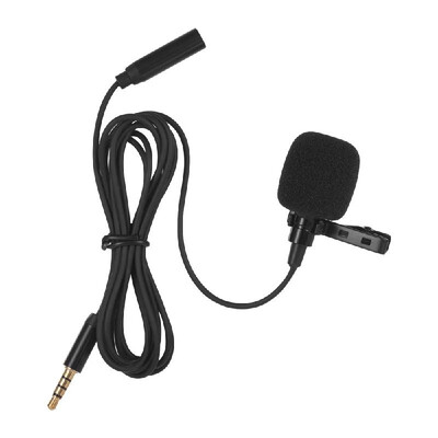 Mini Clip-on Lapel Lavalier Condenser Microphone Mic with 35mm Headphone Output Jack for iPhone iPad Android Smartphone DSLR Came
Mini Clip-on Lapel Lavalier Condenser Microphone Mic with 35mm Headphone Output Jack for iPhone iPad Android Smartphone DSLR Came
