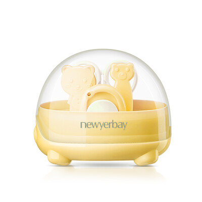 New Zealand baby nail scissors baby nail clippers newborn nail care set 4 sets small pig models - yellow models
New Zealand baby nail scissors baby nail clippers newborn nail care set 4 sets small pig models - yellow models