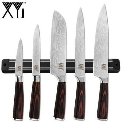 XYj Kitchen Knife Set Magnetic Holder Stainless Steel 7cr17 Blade Damascus Veins Knives Cooking Tools
XYj Kitchen Knife Set Magnetic Holder Stainless Steel 7cr17 Blade Damascus Veins Knives Cooking Tools