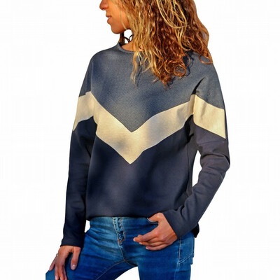 Womens T-shirt long-sleeved womens contrast color stitching round neck slim slimming shirt
Womens T-shirt long-sleeved womens contrast color stitching round neck slim slimming shirt
