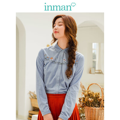 INMAN 2018 winter new style literary cute embroidered suede fit long-sleeved shirt shirt female 18840VP11404 shallow blue
INMAN 2018 winter new style literary cute embroidered suede fit long-sleeved shirt shirt female 18840VP11404 shallow blue