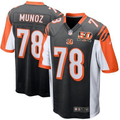 Mens Football Jersey Cincinnati Bengals Anthony Munoz Black 50th Anniversary Retired Player Game Jersey
Mens Football Jersey Cincinnati Bengals Anthony Munoz Black 50th Anniversary Retired Player Game Jersey