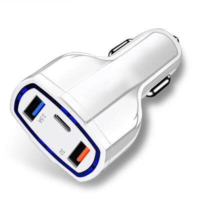 3 Ports QC30 Quick Car Charge For Redmi Note5 Pro USB Chargers Adapter For Xiaomi iPhone Huawei Fast Charging For TypeC Output
3 Ports QC30 Quick Car Charge For Redmi Note5 Pro USB Chargers Adapter For Xiaomi iPhone Huawei Fast Charging For TypeC Output