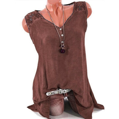 Starmoon Women Plus Size Casual Lace V Neck Solid Daily Sleeveless Vest Tops Shirt Blouse
Starmoon Women Plus Size Casual Lace V Neck Solid Daily Sleeveless Vest Tops Shirt Blouse