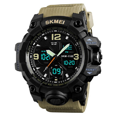 SKMEI 1155B Quartz Digital Electronic Men Watch Fashion Casual Outdoor Sports Male Wristwatch Dual Time Date Week Chrono Alarm 5AT
SKMEI 1155B Quartz Digital Electronic Men Watch Fashion Casual Outdoor Sports Male Wristwatch Dual Time Date Week Chrono Alarm 5AT
