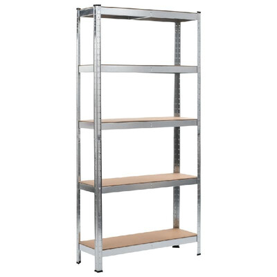 Storage Shelf Silver 354"x118"x709" Steel&MDF 
Storage Shelf Silver 354"x118"x709" Steel&MDF