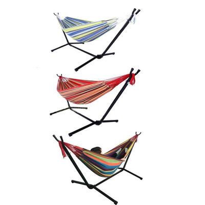 Portable Outdoor Polyester Hammock Set Garden Swing Set indoor Swing Bed Spreader With Space Saving Steel Stand
Portable Outdoor Polyester Hammock Set Garden Swing Set indoor Swing Bed Spreader With Space Saving Steel Stand