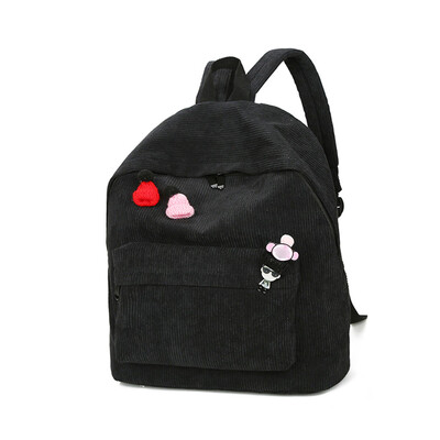 Tailored Women Corduroy Backpack Girl School Fashion Shoulder Bag Rucksack Travel Bags BK
Tailored Women Corduroy Backpack Girl School Fashion Shoulder Bag Rucksack Travel Bags BK