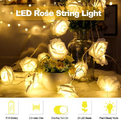 LED Rose String Light with 2 Modes 25-meter Length 20 Bulbs Fairy String Lights Bed Light Night Light Home Decor for Valentines
LED Rose String Light with 2 Modes 25-meter Length 20 Bulbs Fairy String Lights Bed Light Night Light Home Decor for Valentines