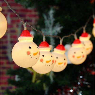 JIAWEN Snowman String Lights Fairy LED Christmas Light Home Garden of Battery Powered
JIAWEN Snowman String Lights Fairy LED Christmas Light Home Garden of Battery Powered