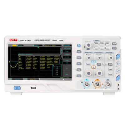 UNI-T UTD2072CEX-II UTD2102CEX-II 8 inch TFT LCD Digital Storage Oscilloscope 70MHz bandwidth 2 Channels 800X480 WVGA
UNI-T UTD2072CEX-II UTD2102CEX-II 8 inch TFT LCD Digital Storage Oscilloscope 70MHz bandwidth 2 Channels 800X480 WVGA