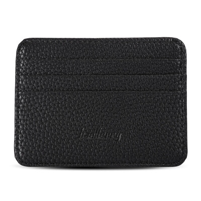 Baellerry PU Leather Ultra Slim Card Cash Coin Holder Large Capacity Wallet
