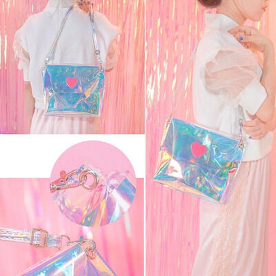 Holographic Teenage Girl Crossbody Shoulder Bag Hologram Shine Leather Laser Bag 
Holographic Teenage Girl Crossbody Shoulder Bag Hologram Shine Leather Laser Bag