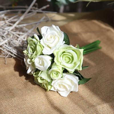 FUNNYBUNNY Artificial Fake Flowers Silk Artificial Roses 9 Heads Bridal Wedding Bouquet for Home Garden Party Wedding Decoration
FUNNYBUNNY Artificial Fake Flowers Silk Artificial Roses 9 Heads Bridal Wedding Bouquet for Home Garden Party Wedding Decoration