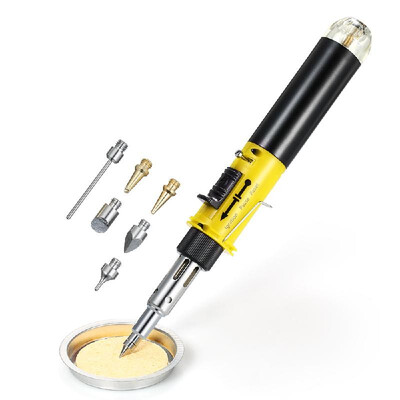 Gas Soldering Iron 12 in 1 Professional Pen Type Butane Gas Electric Soldering Iron Set Dual Function Flame Ignitor Welding Tool F
Gas Soldering Iron 12 in 1 Professional Pen Type Butane Gas Electric Soldering Iron Set Dual Function Flame Ignitor Welding Tool F